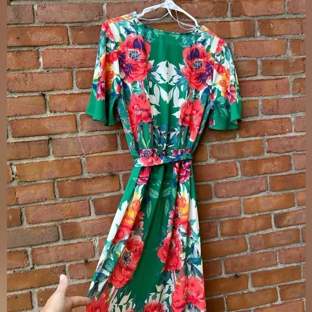 Lulus Still in Paradise Green Floral Maxi Dress - Picture 4 of 8